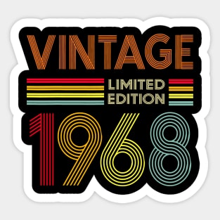 Vintage 1968 Limited Edition Sticker